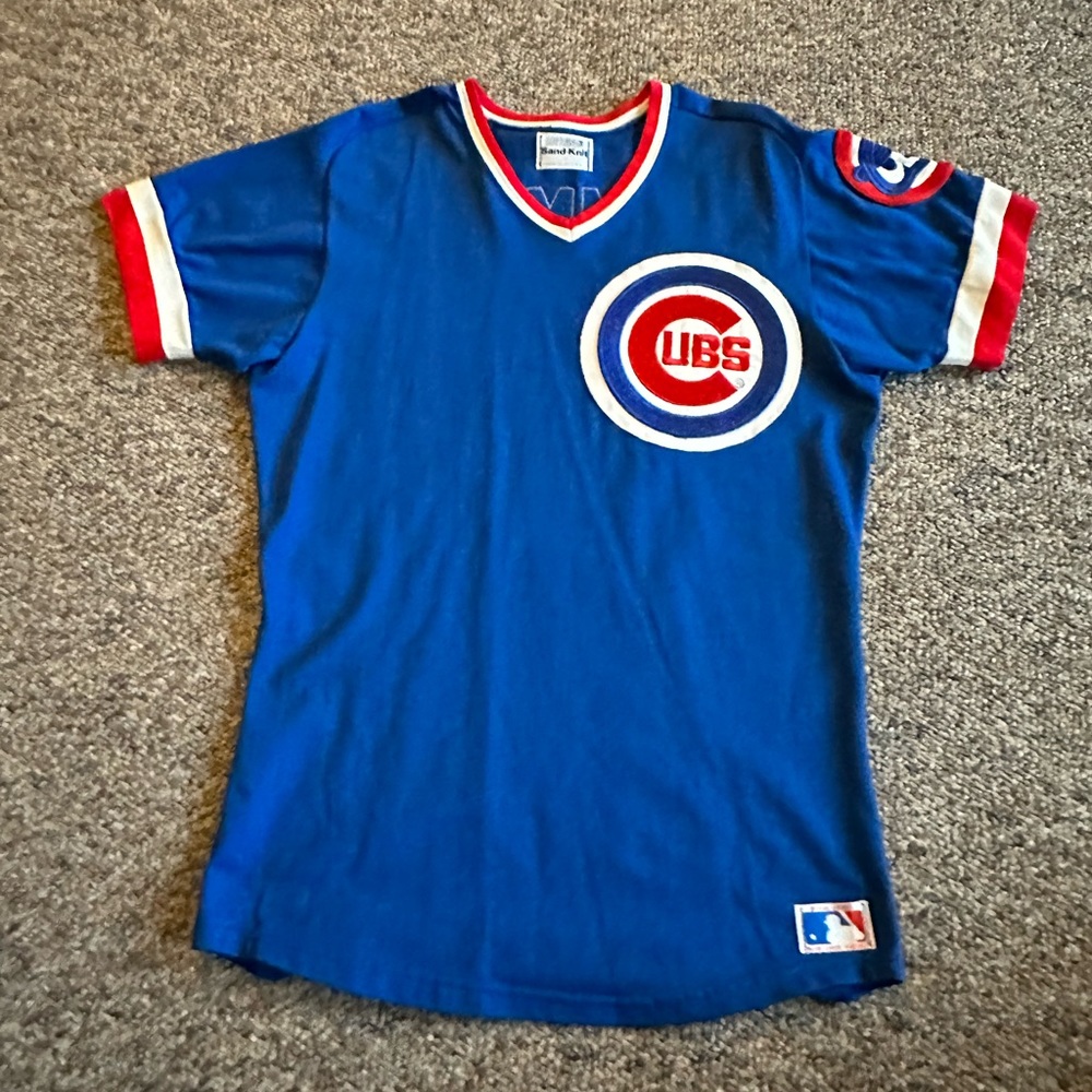 Vintage 1980’s Don Zimmer Chicago Cubs Sand-Knit Jersey